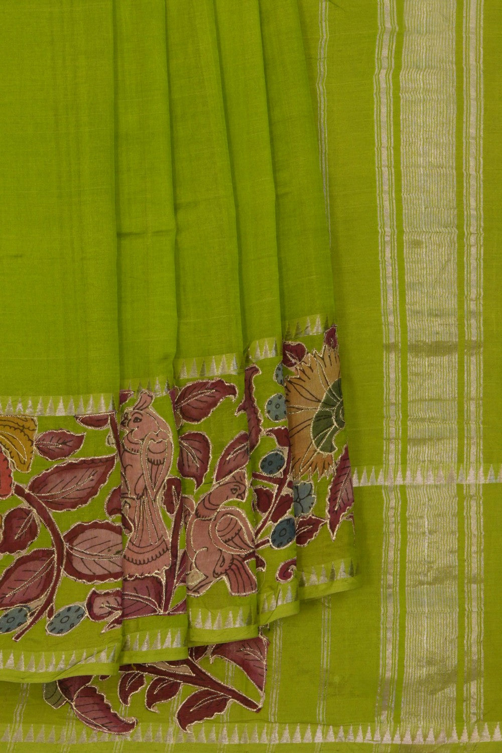 Image of Mangalgiri Embroidery Saree
